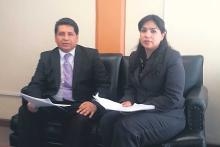 Magistrados Ruddy Flores y Neldy Andrade